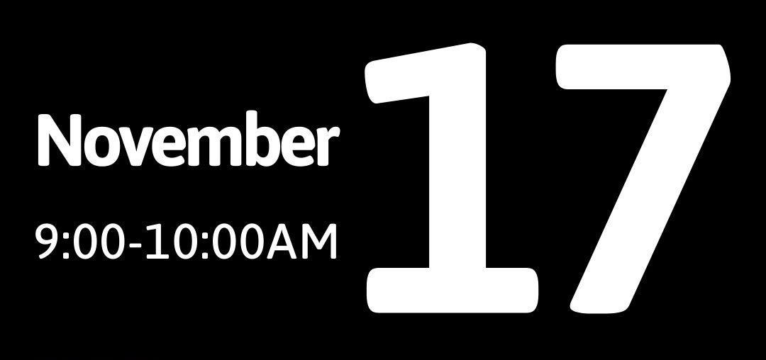 November 17th narcan training from 9-10am