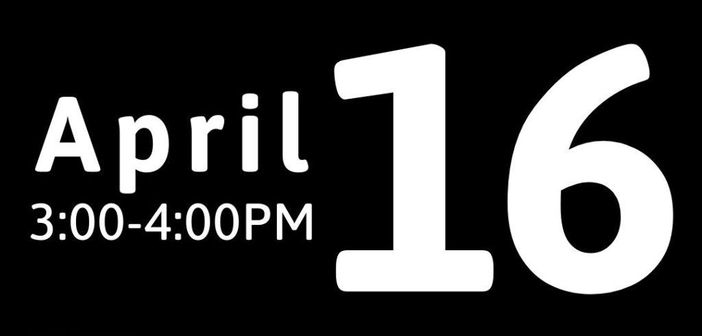 April 16th narcan training from 3-4pm