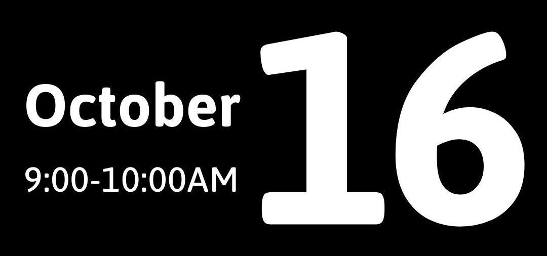 October 16th narcan training from 9-10am