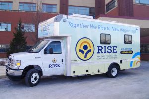 RISE Van parked outside of Northampton County Building